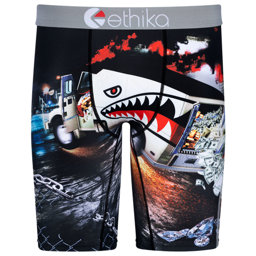 

Ethika Mens Ethika Graphic Briefs - Mens Pink/Blue Size L
