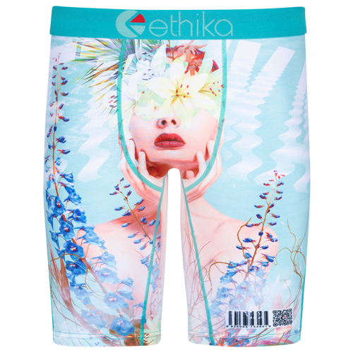 

Ethika Mens Ethika Graphic Briefs - Mens Teal/Multi Size XXL