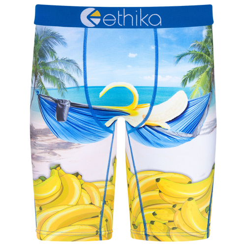 

Ethika Mens Ethika Graphic Briefs - Mens Blue/Yellow Size S
