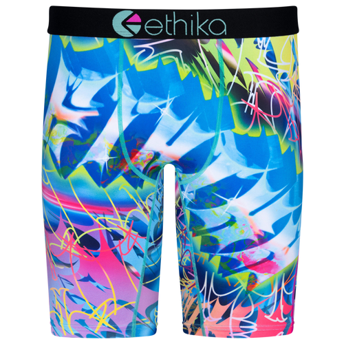 

Ethika Mens Ethika Graphic Briefs - Mens Grey/Red Size L