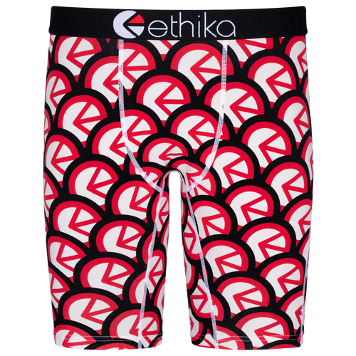 

Ethika Mens Ethika Graphic Briefs - Mens Red/White/Black Size XL