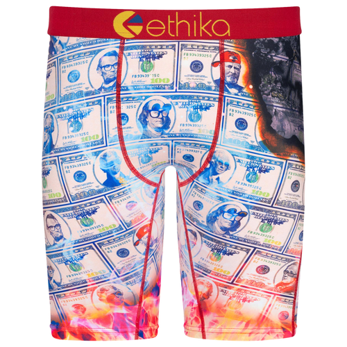 

Ethika Mens Ethika Graphic Briefs - Mens Red/Yellow Size L