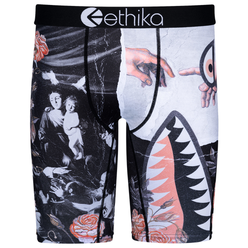 

Ethika Mens Ethika Graphic Briefs - Mens Pink/Black Size L