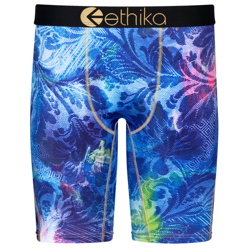 

Ethika Mens Ethika Graphic Briefs - Mens Blue/Blue Size M