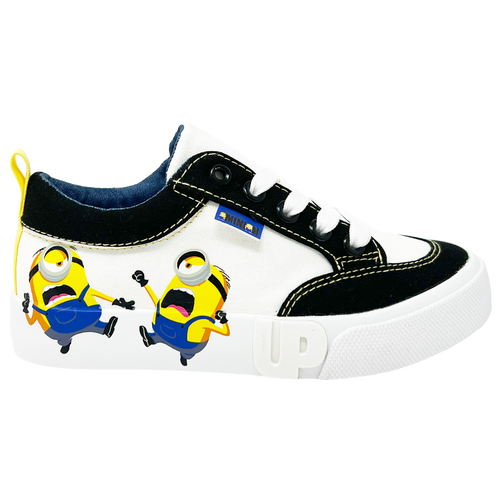 

Boys Preschool Ground Up Ground Up Minion Lace Low - Boys' Preschool Shoe White/Black Size 03.0