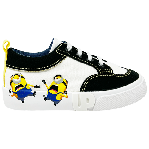 

Boys Ground Up Ground Up Minion Lace Low - Boys' Toddler Shoe White/Black Size 07.0