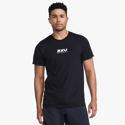 

2XU Mens 2XU Contender Tee - Mens White/Black Size S