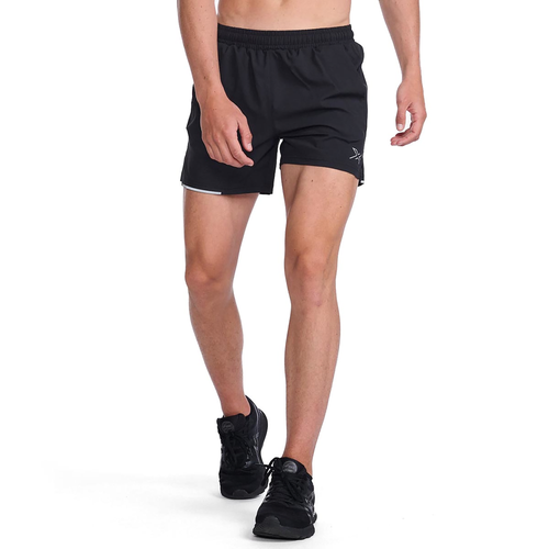 

2XU Mens 2XU Aero 5 Inch Short - Mens Black/Silver Size M