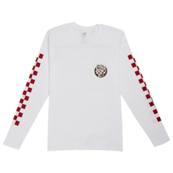 Men's - New Balance Mache x NPD Long Sleeve T-Shirt - White/Red/Green