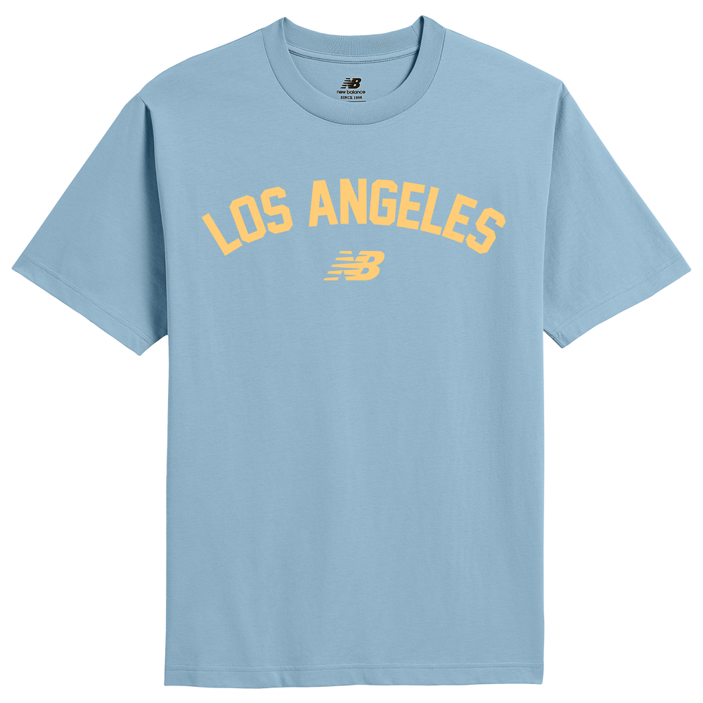 Representative product-family photo: New Balance City Heritage T-Shirt (MT618030). Pictured option and availability are unverified.