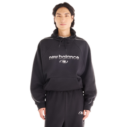 Men's - New Balance Trackside Pullover Hoodie - Black