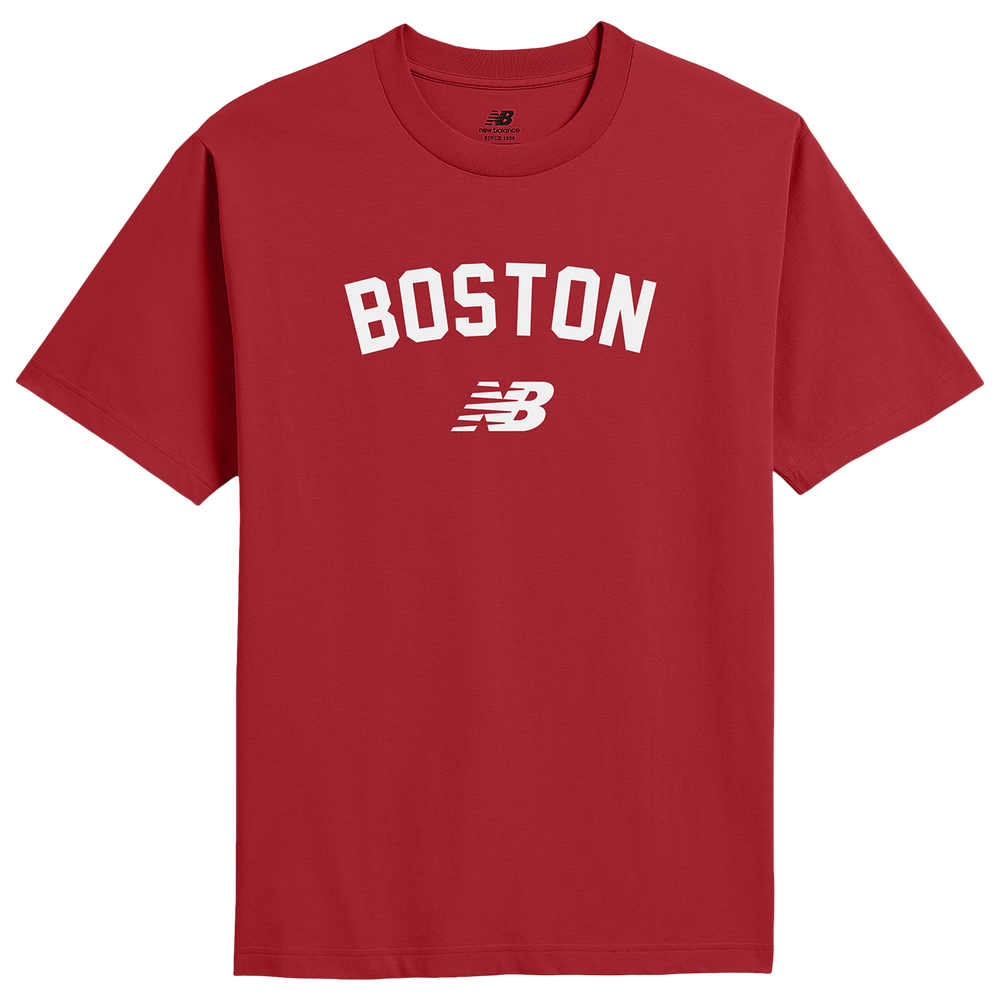 Representative product-family photo: New Balance Boston City Logo T-Shirt. Pictured option and availability are unverified.