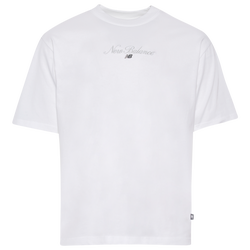 Men's - New Balance Script T-Shirt - White/White
