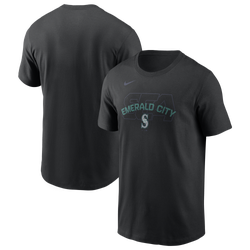 Men's - Nike Mariners Hot Corner T-Shirt - Black