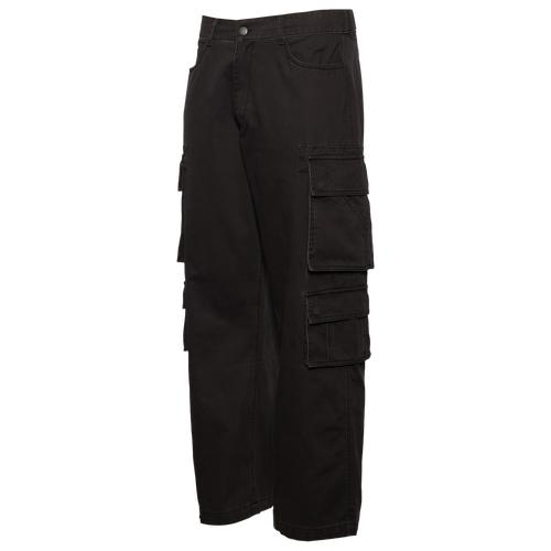 

LCKR Mens LCKR Baggy Wide Leg Cargo Pants - Mens Black Size L