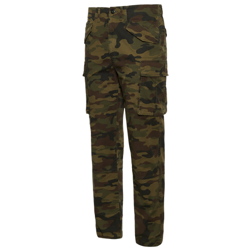 

LCKR Mens LCKR Black Hawk Cargo Pants - Mens Woodland Camo/Green Size S