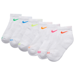 Boys' Preschool - Nike Performance Basic Ankle Socks 6 Pack - White/Volt