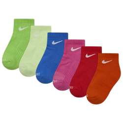 Boys' Preschool - Nike Performance Basic Ankle Socks 6 Pack - Barely Volt