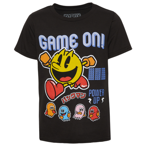 

Boys Pac Man Pac Man Pac Man Sticker Culture T-Shirt - Boys' Grade School Black/Black Size XL