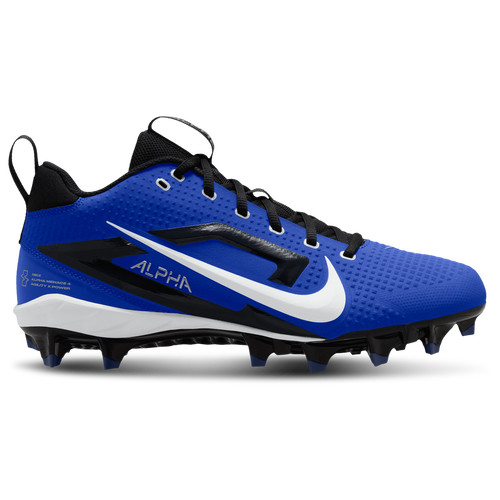 

Nike Mens Nike Alpha Menace 4 Varsity - Mens Football Shoes White/Blue/Silver Size 10.5
