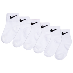 Boys' Toddler - Nike 6 Pack Logo Socks - White/White