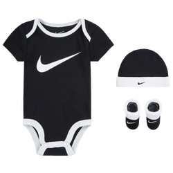 Boys' Infant - Nike Swoosh 3 Piece Box Set - Black/White