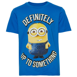 Boys' Grade School - Minions Up To Something Culture T-Shirt - Royal/Royal