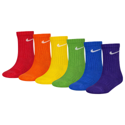 Boys' Preschool - Nike Dri-FIT Perf Basic Crew 6 Pack Socks - Multi/Multi