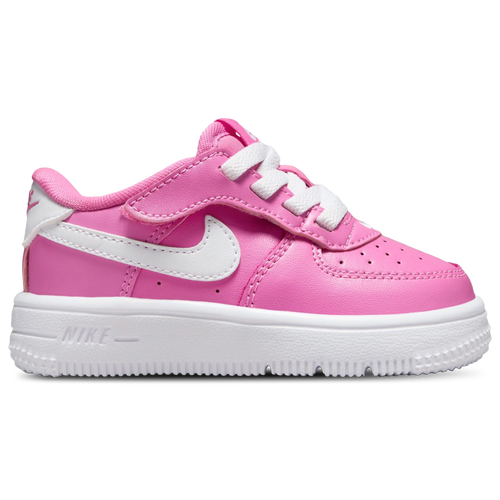 

Nike Boys Nike Air Force 1 Low EasyOn - Boys' Toddler Shoes White/Playful Pink Size 05.0