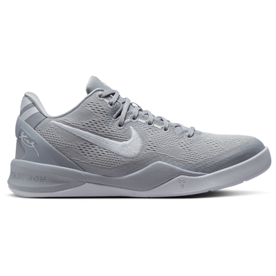 Grade School Nike Kobe VIII - GREY/WHITE