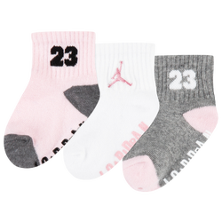 Boys' Infant - Jordan Air Gripper Socks - Pink Foam/White