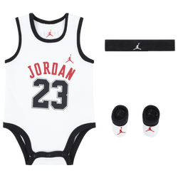 Boys' Infant - Jordan 3 Piece Mesh Jersey Set - White/Black