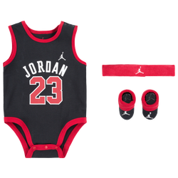 Boys' Infant - Jordan 3 Piece Mesh Jersey Set - Black/Red