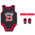 Jordan 3 Piece Mesh Jersey Set - Boys' Infant Black/Red