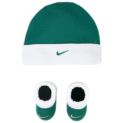 Boys' Infant - Nike Christmas Hat & Bootie - Green Noise/White