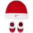 Nike Christmas Hat & Bootie - Boys' Infant University Red/White