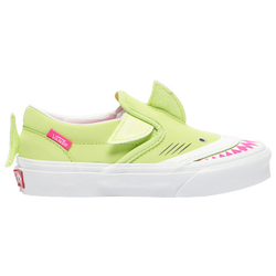 Girls' Preschool - Vans Slip On Shark Skate Shoes - Green/Light Green