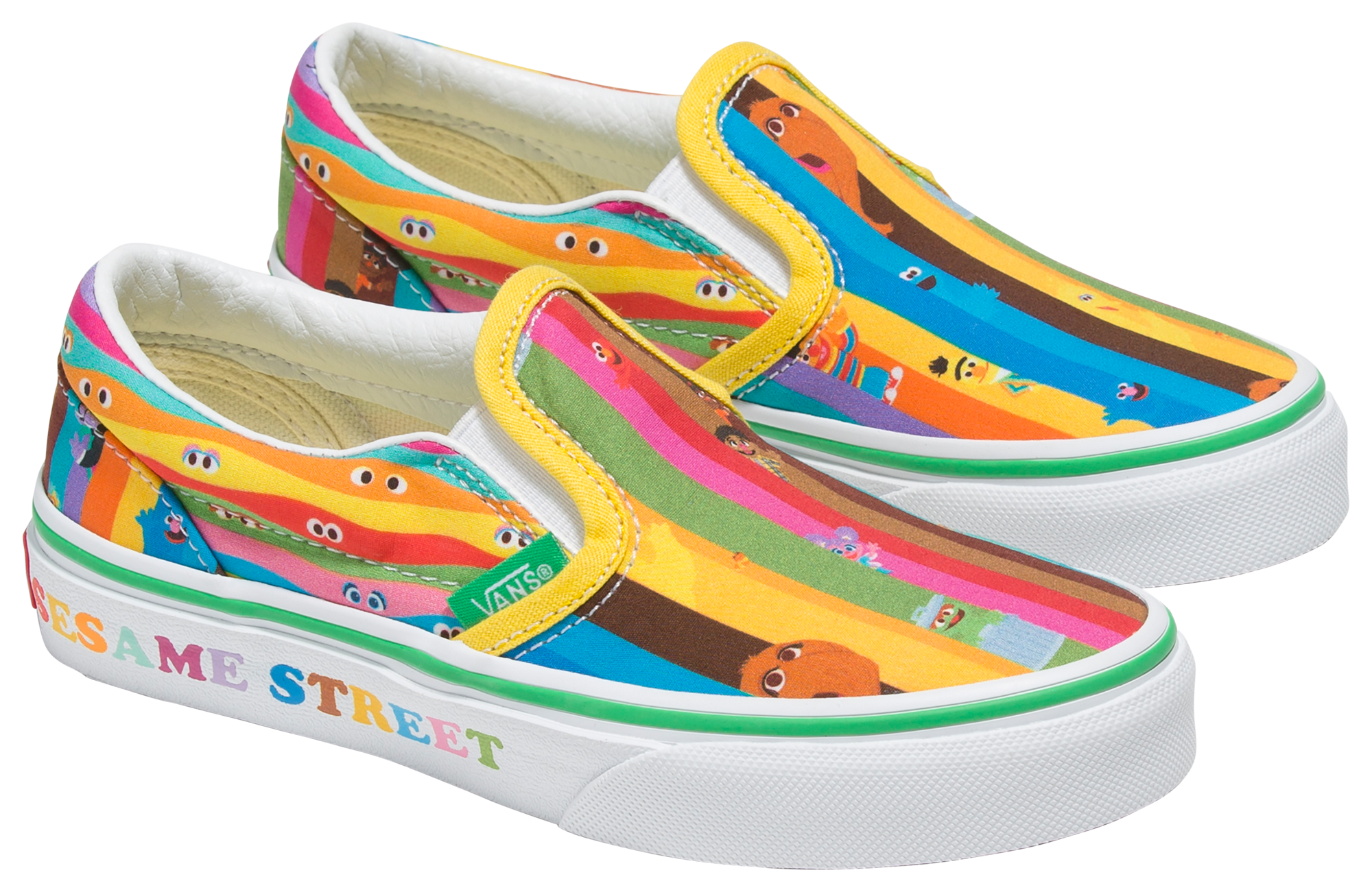 Rainbow vans sale footlocker