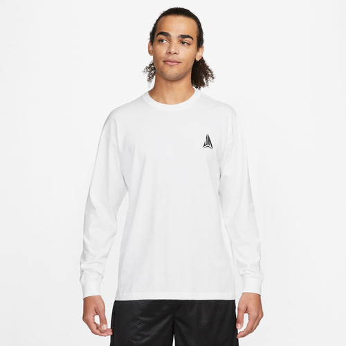 

Nike Mens Nike Ja Morant M90 Long Sleeve T-Shirt - Mens Black/White Size L