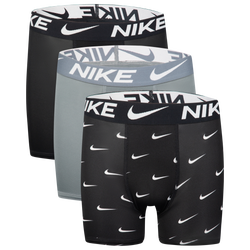 Boys' Grade School - Nike Printed Essential Micro Briefs - Grey/Black