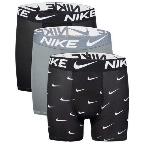 

Boys Nike Nike Printed Essential Micro Briefs - Boys' Grade School Grey/Black Size L