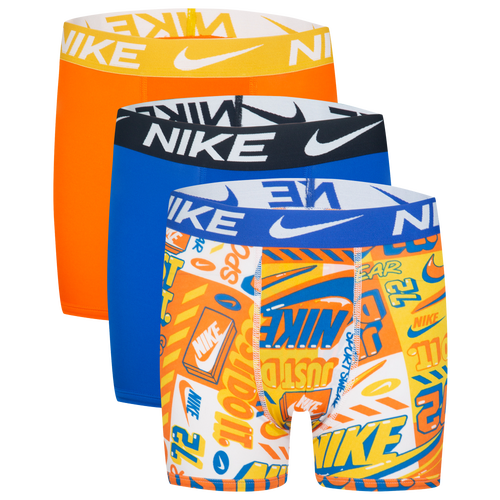 

Boys Nike Nike Printed Essential Micro Briefs - Boys' Grade School Safety Orange/White Size S
