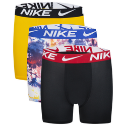 Boys' Grade School - Nike Printed Essential Micro Briefs 3PK - University Gold/White