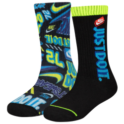 Boys' Preschool - Nike NHN Cool After School 2PK Crew Socks - Black/Blue