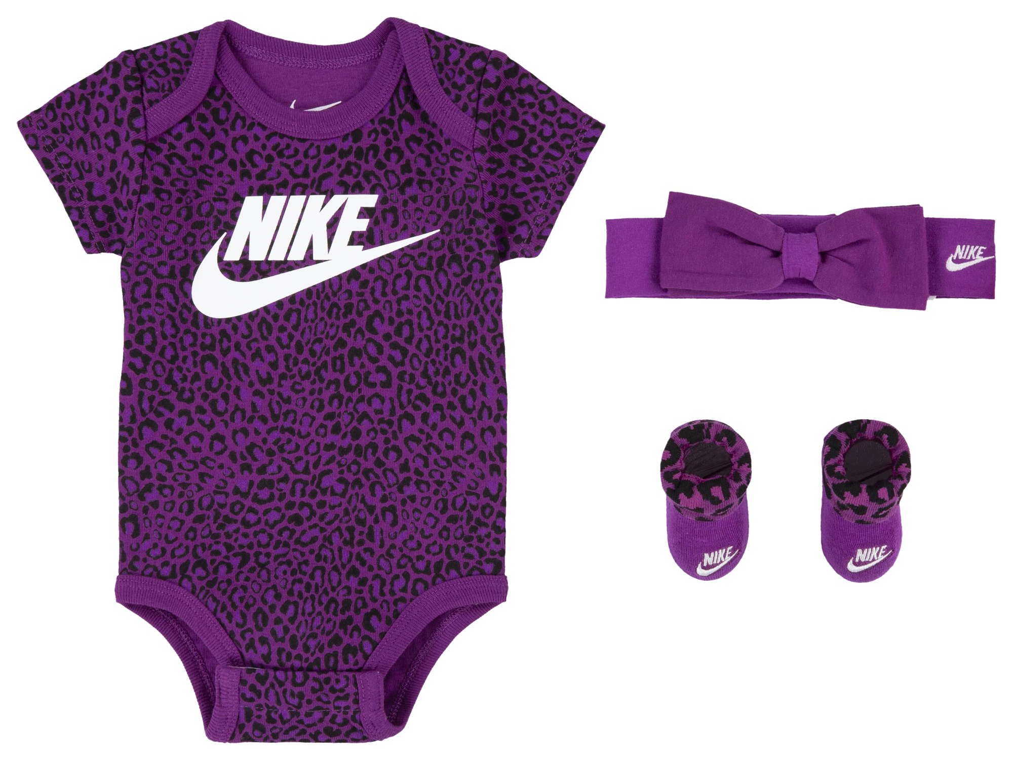 Purple nike store baby outfit