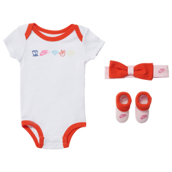 Girls' Infant - Nike XO Swoosh V-Day 3 Piece set - White/Red
