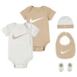 Girls' Infant - Nike 5 Piece Gift Set - Pale Ivory Heather