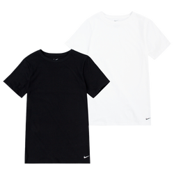 Boys' Grade School - Nike Crew Undershirt 2 Pack - Black/White