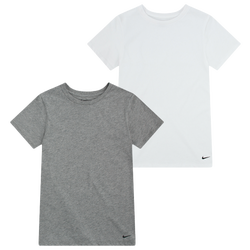 Boys' Grade School - Nike Crew Undershirt 2 Pack - Gray/White