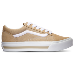 Girls' Grade School - Vans Old Skool Platform - White/Khaki